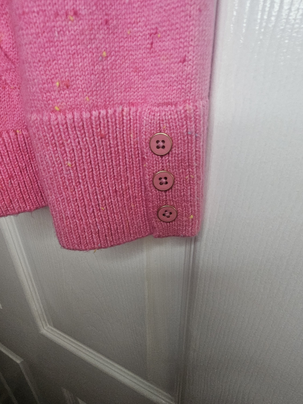 Talbots Classic Cable Knit Crewneck Sweater - Hot Pink - Picture 5 of 7
